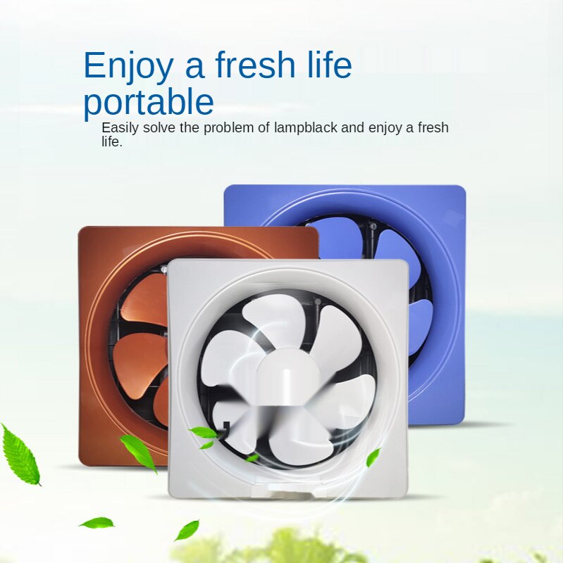 6/8/10Inch Extractor Ventilation Fan Exhaust Air Blower High Speed Bathroom Kitchen Air Vent Window Wall Exhaust Fan