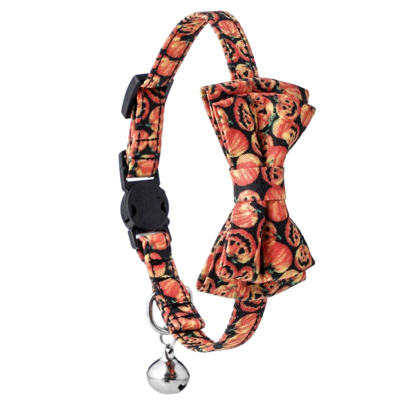 Collar de seguridad para gatos, Collar de liberación rápida para gatitos, Halloween, Navidad, con campana para gatitos y cachorros