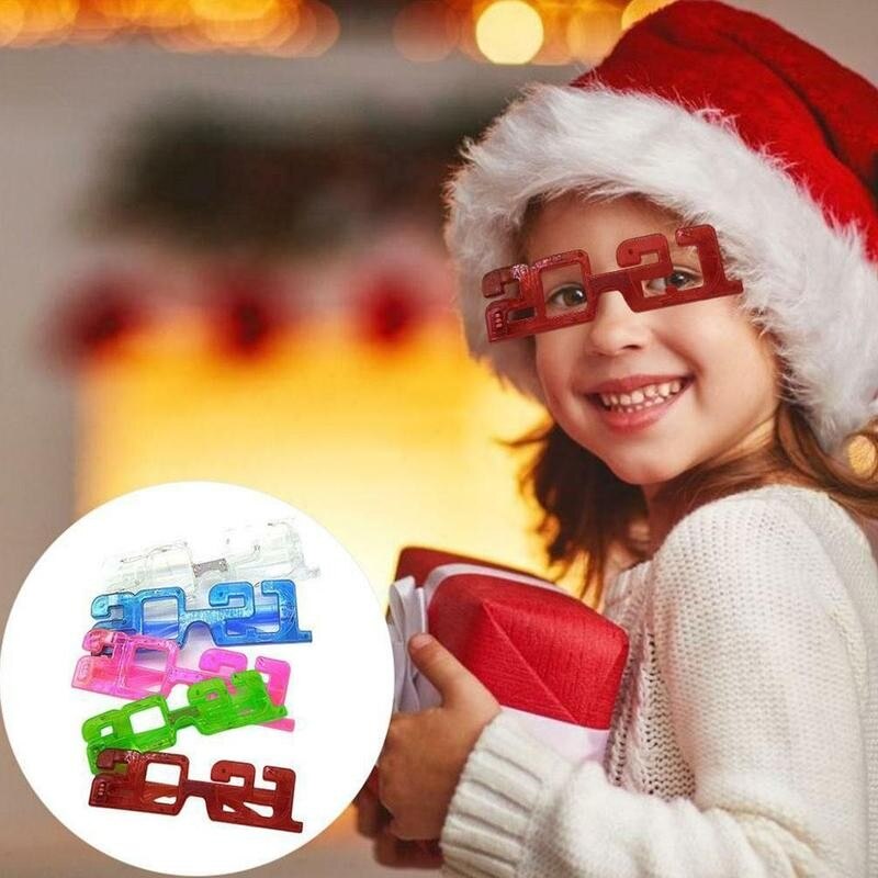 blinkende LED Gläser leuchtend Glühende Stirnband Blinkt Auge Tragen Neue Jahr Party Navidad Zufällig Blinken LED Gläser