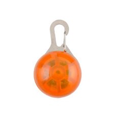 Dog Tag Huisdier Led Licht Hanger Night Flash Dierbenodigdheden Ketting Maatwerk Brilhante Para Caminhada Ao Ar Livre: Orange