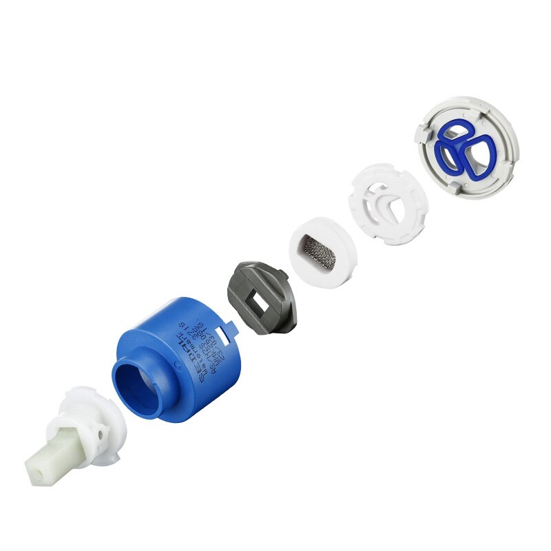 Cartuchos de cerámica para grifo, 40/35/25mm, Cartucho mezclador de bajo par, accesorios de grifo, husillo de Base plana, rotación libre