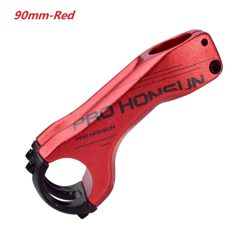 MTB Vorbau 70mm 90mm Aluminium Legierung XC Behälter DH Berg Rennrad Vorbau-17 Grad Gabelschaft Fahrrad lenker Vorbau Fahrrad Teile: 90mm rot
