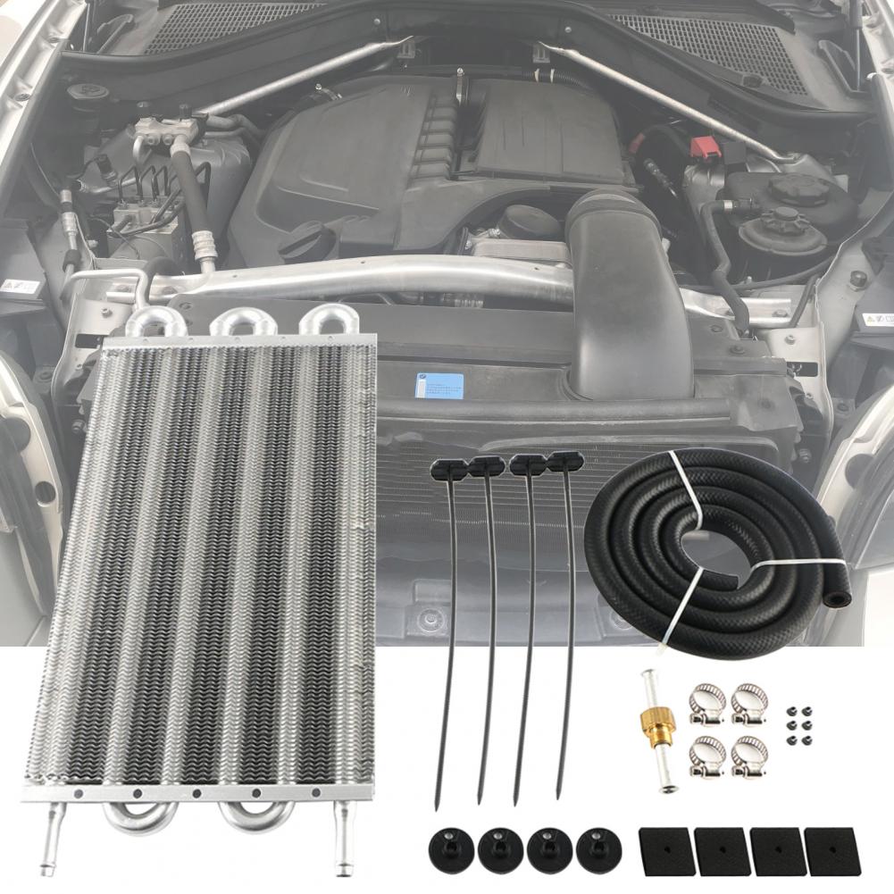 Aluminum Alloy Premium Universal Auto Radiator Converter Engine Oil Cooler Corrosion-resistant for Car