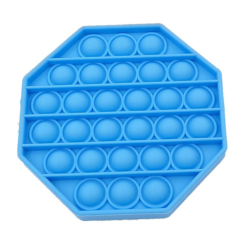 Fidget Speelgoed Popit Push Bubble Zintuiglijke Speelgoed Autisme Speciale Behoeften Stress Reliever Antistress Squeeze Speelgoed Popsit Reliver Stress: Blauw