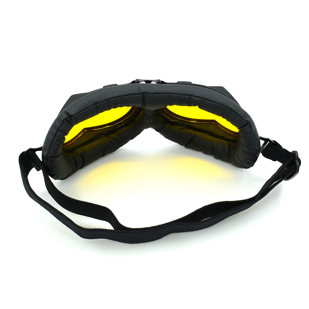 Gafas para moto Vintage casco gafas Retro piloto de scooter gafas de sol con lente multicolor