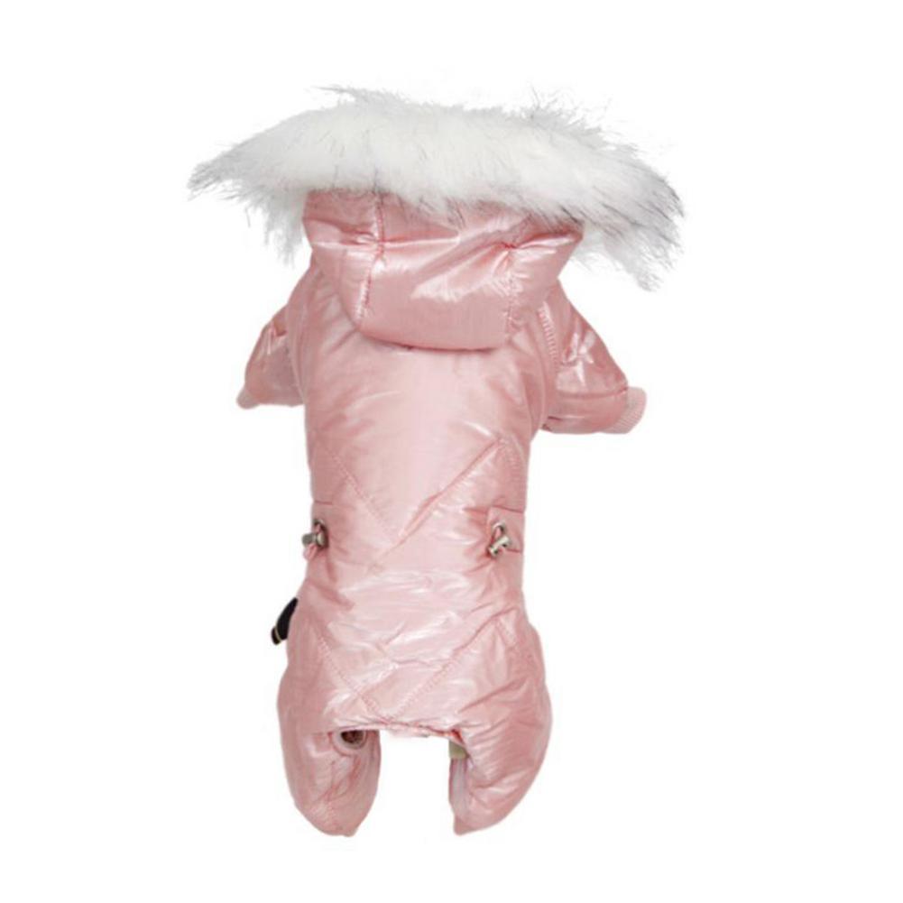 Piumino per cani di piccola taglia abbigliamento invernale per cani piumini Super caldi cappotto con cappuccio regolabile cappotto per cani abbigliamento invernale cappotti per cuccioli