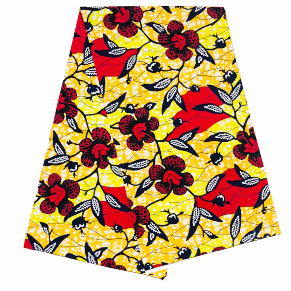 Afrykańskie tkaniny woskowe kente 100% bawełna tkanina my wzory typu afrykanin wosk 6 jardów/szt. Afrykańska tkanina dla kobiet sukienka: color7