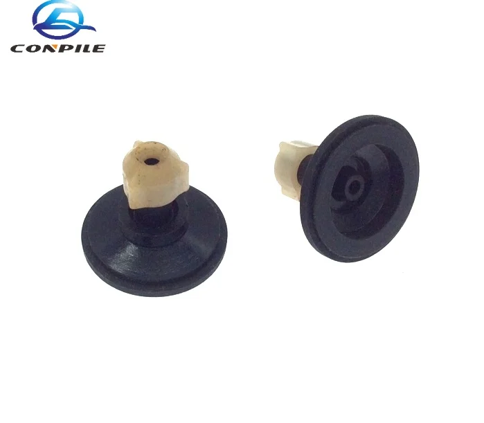 2PCS Take-up drive katrol met rubberen ring voor cassettedeck audioband platenspeler