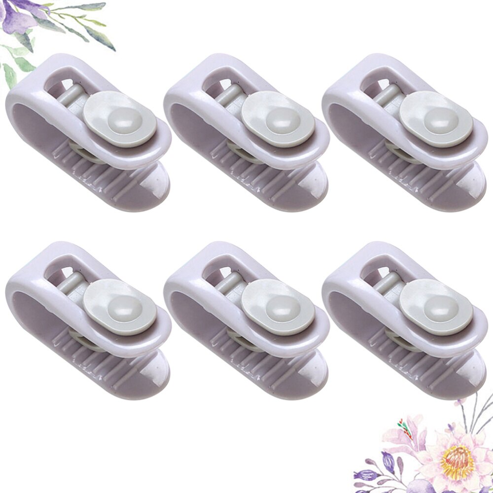 1 ensemble 6 pièces porte-couette housse de couette boucle antidérapante drap de lit pince drap de lit boucle fixe ménage couette fixateur pour hôtel à la maison