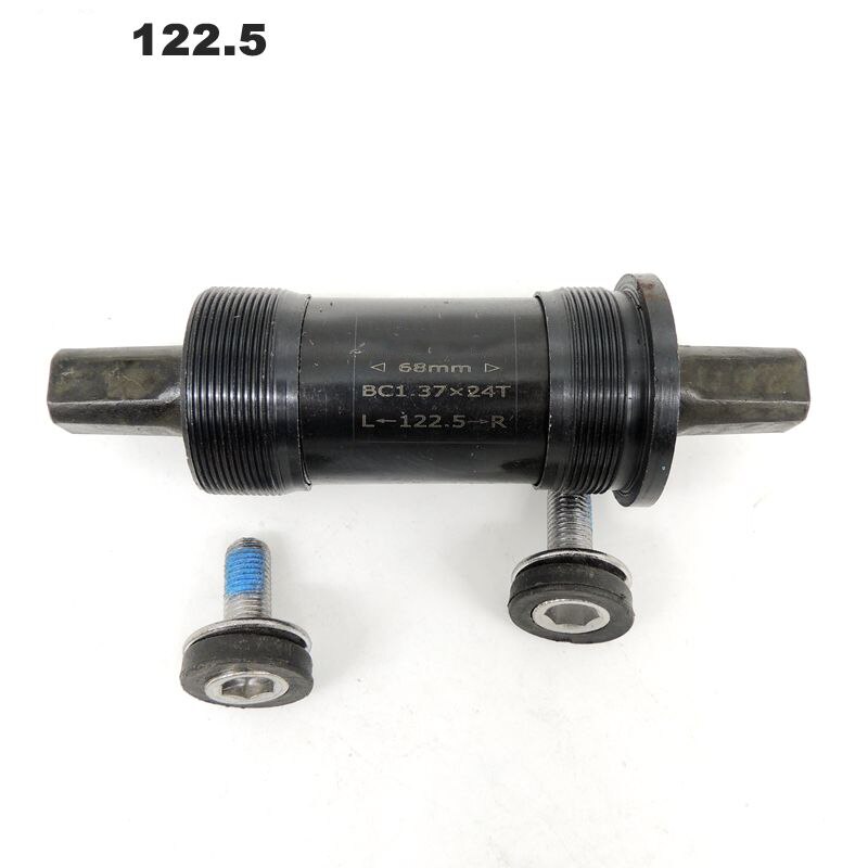 Alomejor Soporte Inferior De Bicicleta 118, 120, 122,5, 124,5, 127,5 Mm, Eje De Orificio De Cuarto De Acero Para Manivela De Eje C¨®Nico Cuadrado(68X122.5L