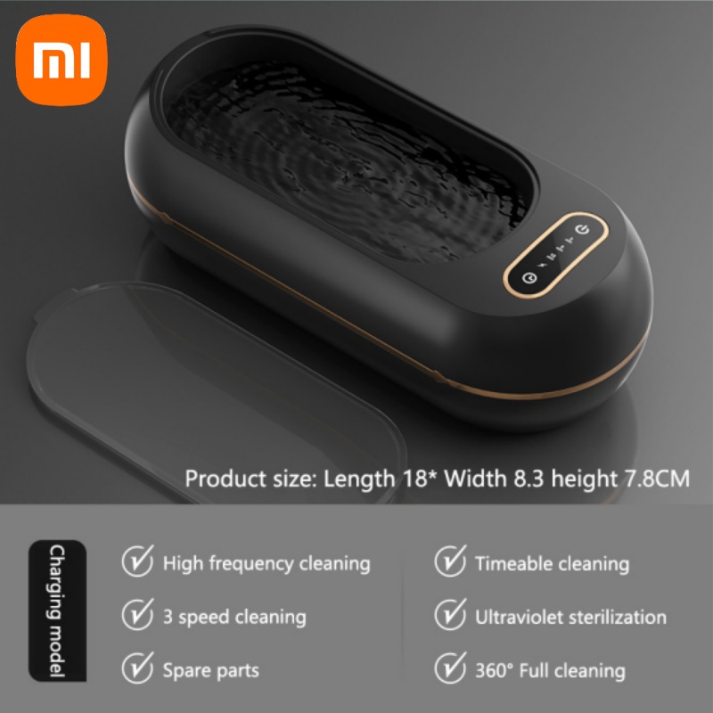 Xiaomi 3-Modi Elektrische Reinigung Hosenträger Kasten Multifunktions Glas Halter Reiniger Prothese Tiefenreinigung Maschine Schmuck Reiniger: Burgunderrot
