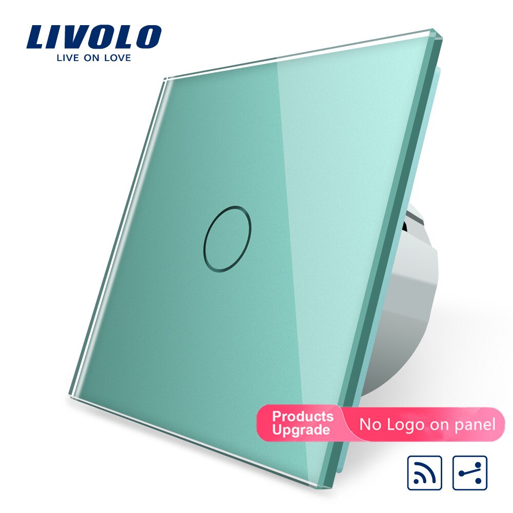 Livolo luxury Wall Touch Sensor Switch,Light Switch,Crystal Glass,Power Socket,multifunctional sockets,Free Choice,no logo: 2Ways Remote