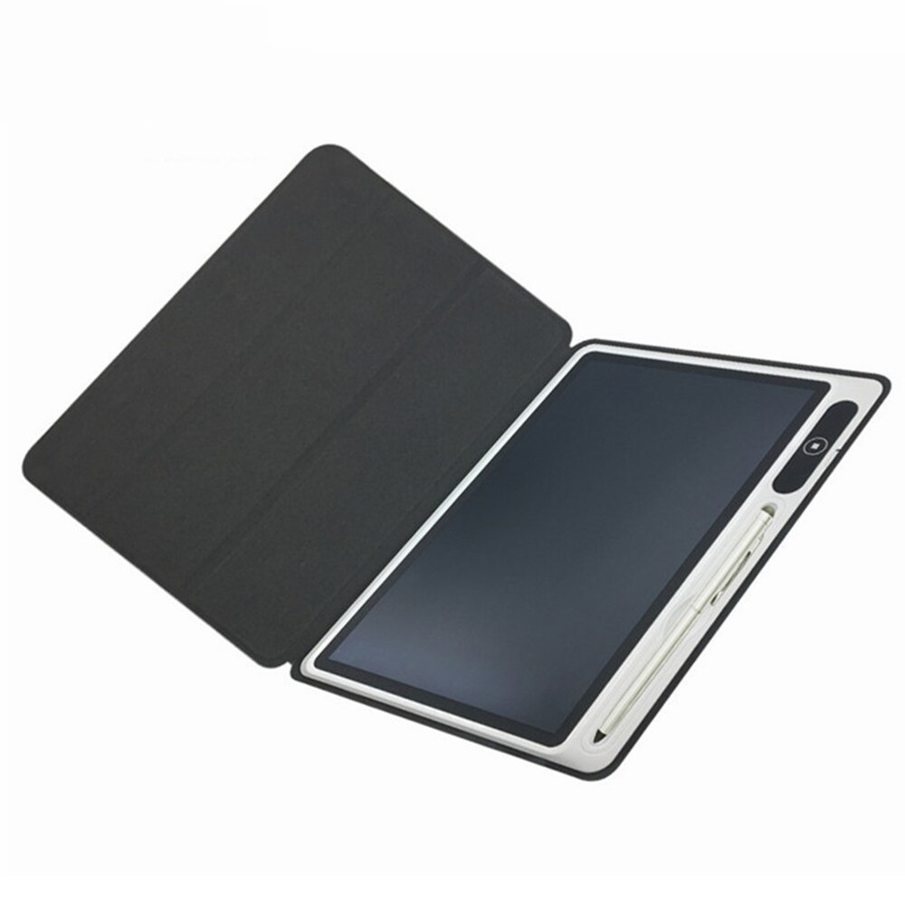 LCD Handwriting Board 10‑Inch Electronic Notepad with Faux Leather Case Electronic Drawing Board for Work and Study Business