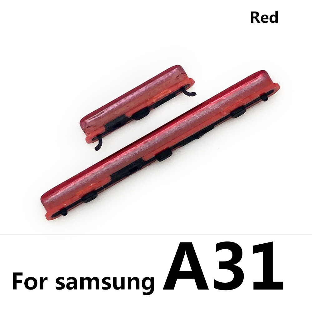 Voor Samsung A31 A51 A70 A71 Power Knop + Volume Zijknop: A31 Red