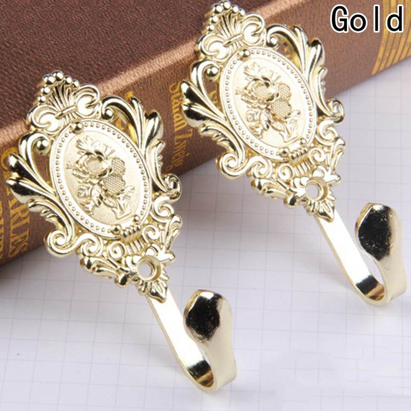 Curtain Hook Curtain Holdback Decorative Wall Hooks for Hanging Window Curtain Accessories Floral Hardware Hooks