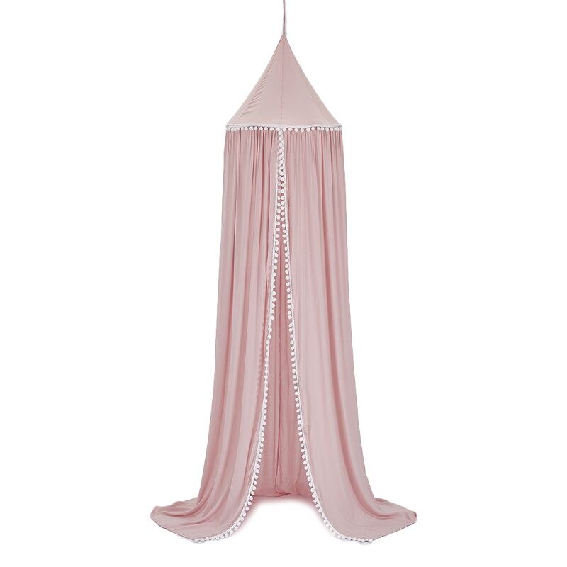 bambino Letto Tenda Baldacchino Retine E Zanzariere Tenda Appeso Palla di Pelo cupola di Zanzara Tenda Della Maglia GXMB: 9FF1001372-rosa