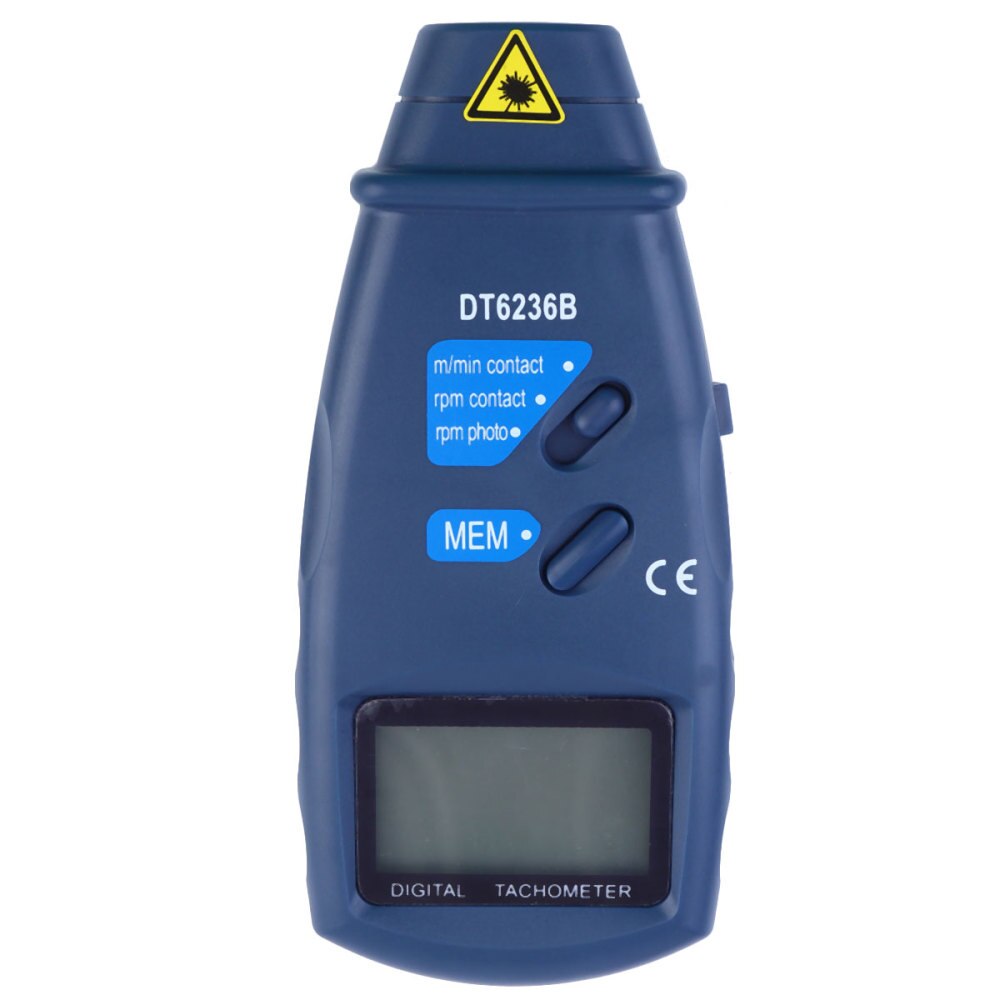 2 In 1 Digital Photo Tachometer RPM Tach Digital Tachometer Speedometer Speed Gauge Engine