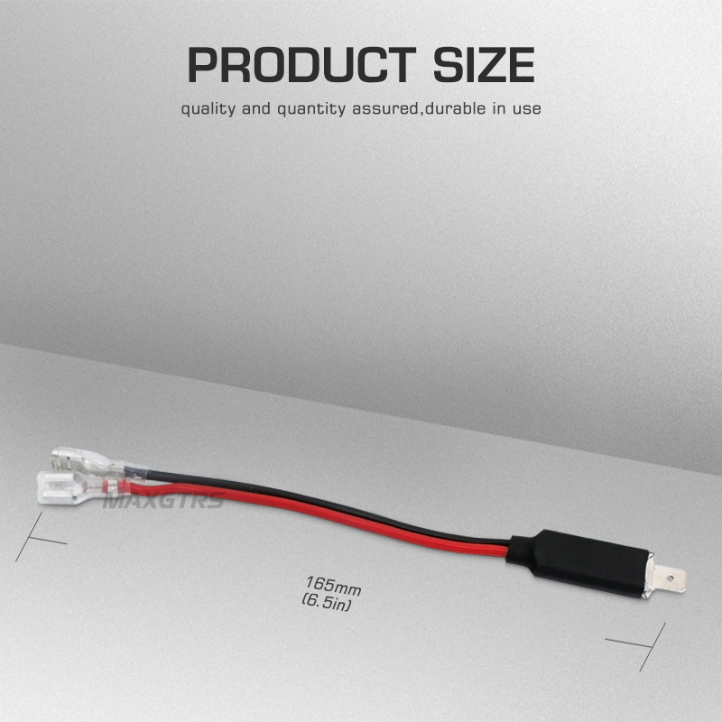 MAXGTRS For H1 Socket 1 Pin Convert to 2 Pins Adapter Wire LED Replacement Bulb Single Diode Converter Wiring Accessories