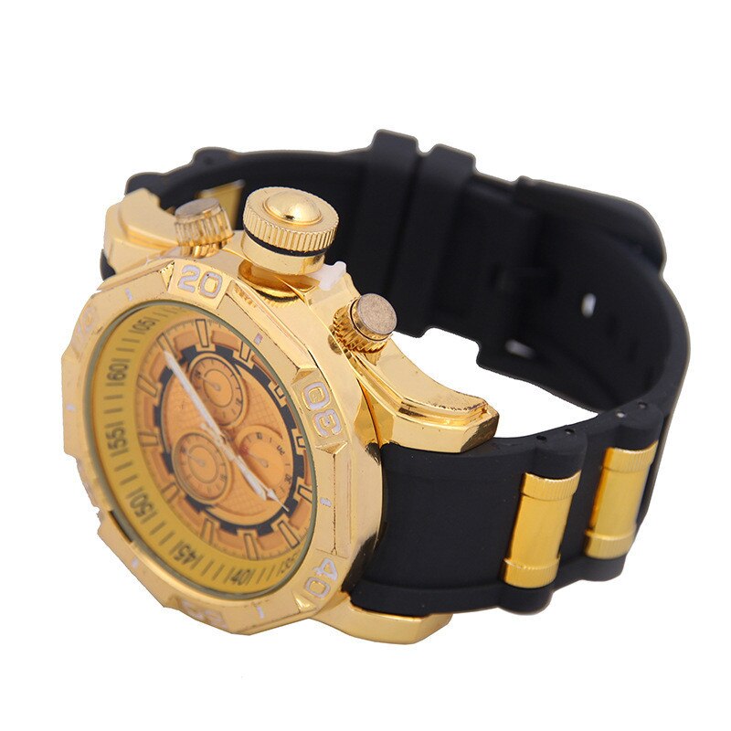 Explosieve Mode Sport Horloge Schijf Shhors 1502 Horloge Legering Gouden Horloge Rotary Horloge