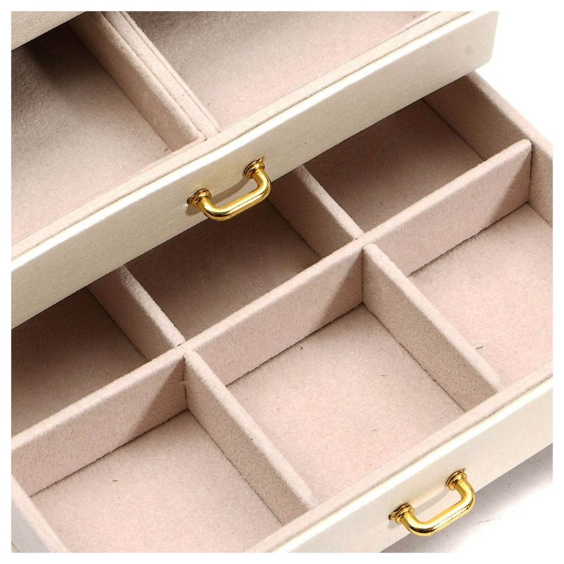 Large Jewellery Box Armoire Dressing Chest with Clasps Bracelet Ring Organiser
