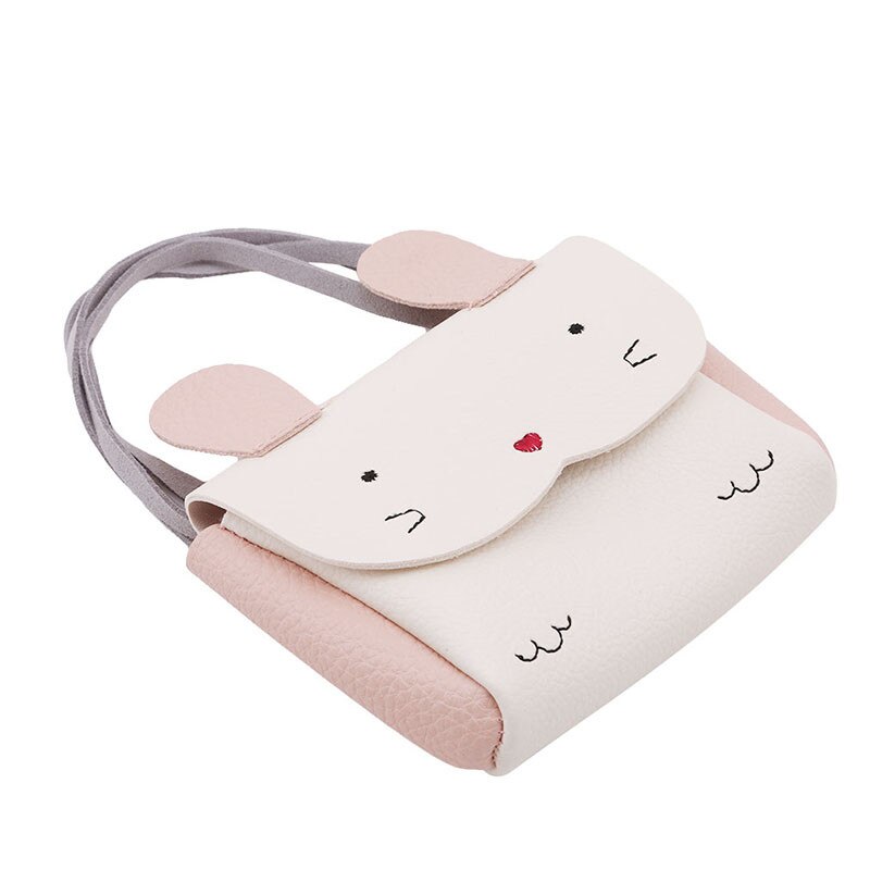 Meisjes Pu Portemonnee Tas Portemonnee Kids Konijn Een Schoudertas Kleine Portemonnee Verandering Portemonnee Kids Bag Baby Portemonnee: beige