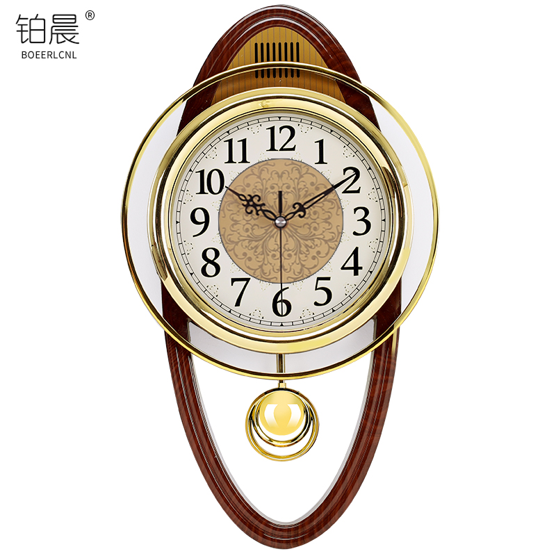 Gold Vintage Wall Clock Luxury Swing Clock Wall Watch Mechanism Living Room Modern Digital Wall Clock Clocks Swingable Europe: Style 1