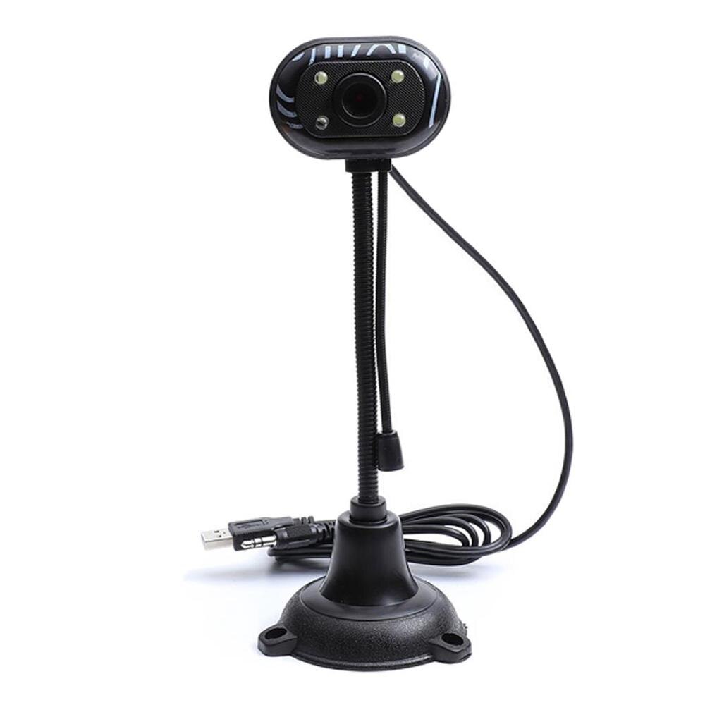 Cámara Web HD para ordenador, Webcam con micrófono USB, resolución dinámica de 480p para PC, escritorio y portátil