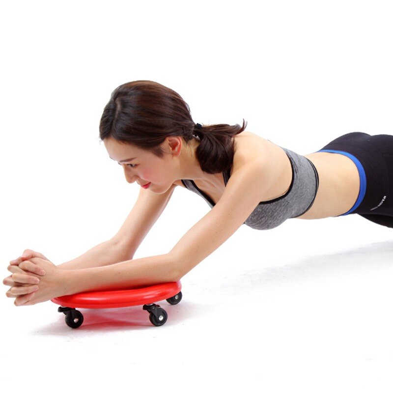 Stil fitness sportutrustning magmuskel skiva fitness fyrhjulsrullar glidutrustning tallrik hushållsträning