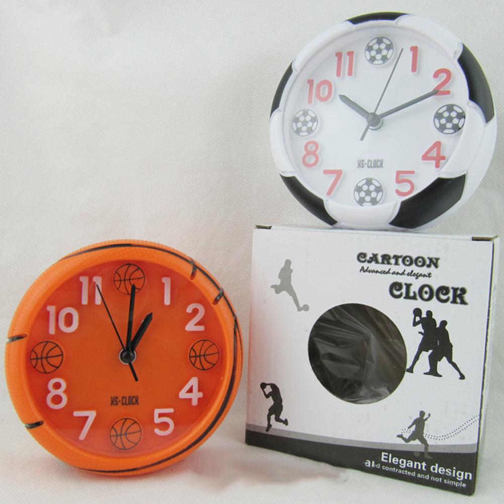 Reloj despertador 3D para baloncesto, fútbol, deporte, despertador Digital estéreo, reloj de mesa para habitación de estudiantes y niños,