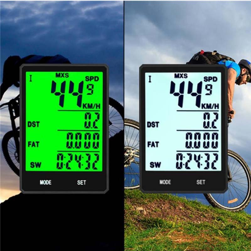Medidor odómetro de bicicleta chino e inglés IPX7 velocímetro GPS impermeable Cadence con pantalla LCD mesa de ordenador de ciclismo