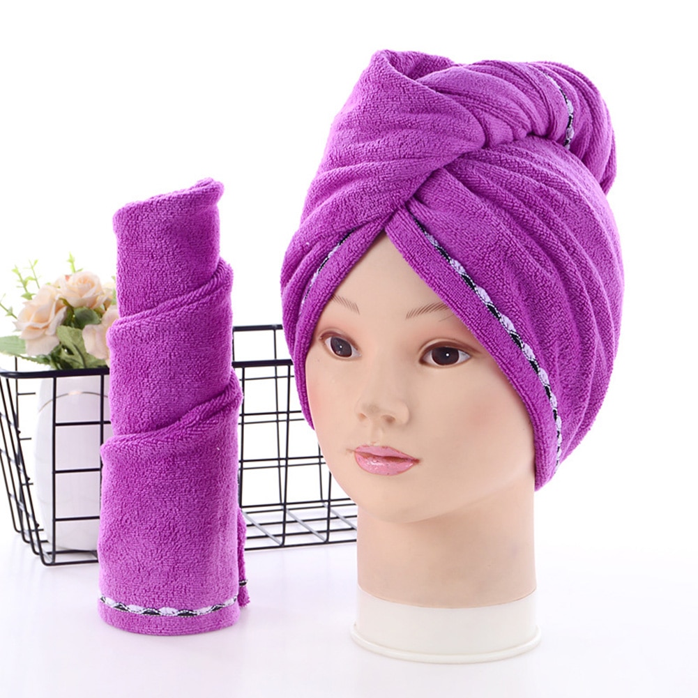 Quick Water Absorption Enlarge Practical Wrap Turban Bath Microfiber Time Saving Cap Thickened Drying Towel Showering Non Slip