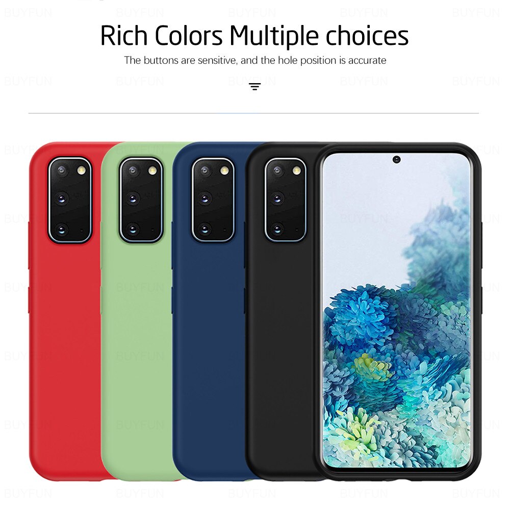 Custodia in Silicone liquido colorato per Samsung Galaxy S20 FE 5G S20fe S 20FE S 20 Fan Edition 6.5 "Cover morbida antiurto per telefono Coque