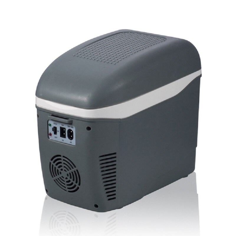 7.5L Mini Auto Koelkast Cooler Warmer 2 In 1 Multifunctionele Reizen Koelkast Draagbare Elektrische Koelbox Koelbox Vriezer 12/220V