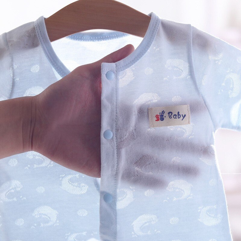 Zomer Pasgeboren Baby Jongen Baby Ondergoed Katoen Dunne Airconditioning Kleding Pyjama Kinderen Pak Baby Outfit