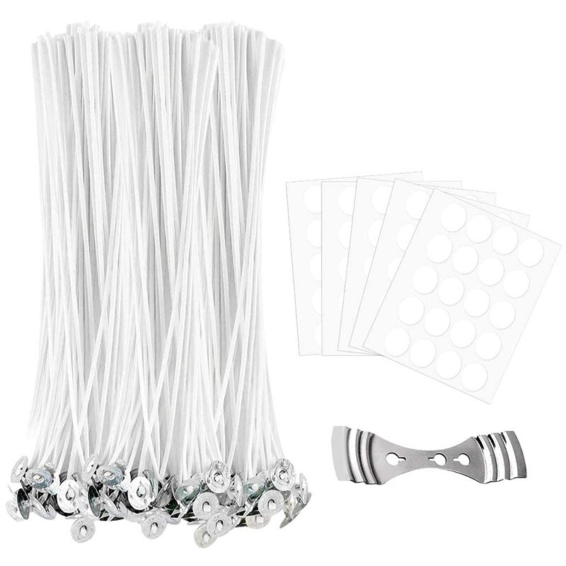 201 Pcs 4.7 Inch Candle Wicks Centering Device Candle Wicks Sticker For Candle Making, Candle DIY