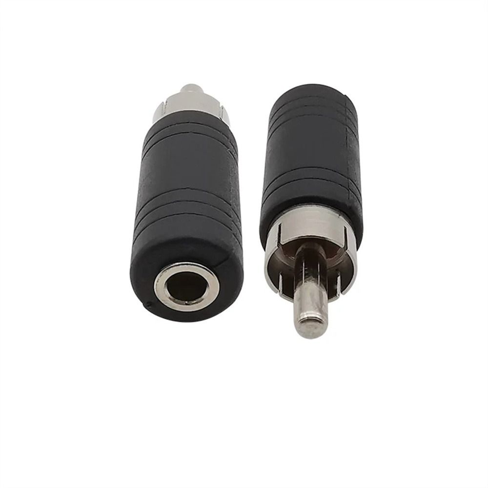 Terminal Plug Terminal Plug Converter Connector Black Red RCA Male Plug RCA to 3.5mm Adapter 3.5mm Female Jack Audio Adapter