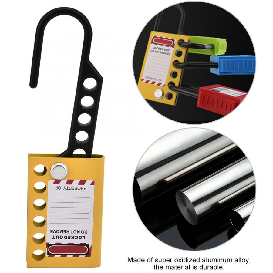 Aluminum Row Insulation Industrial Safety Hasp Lockout 6-hole Expander Lock BD-51