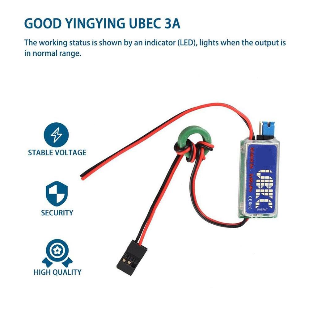 Vendita calda 5V/6V RC UBEC 3A Max 5A Più Basso Rumore RF BEC Completa Schermatura Antijamming di Commutazione regolatore di trasporto libero