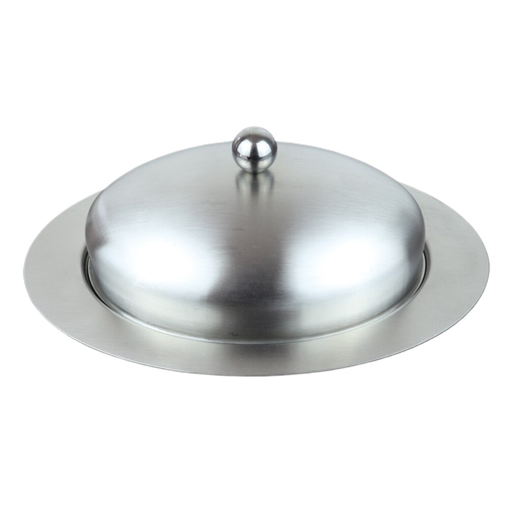 Dinnerware Kitchen Durable Keep Fresh Practical Cheese Stainless Steel Party Storage With Lid Butter Dish Container Restaurant: 5