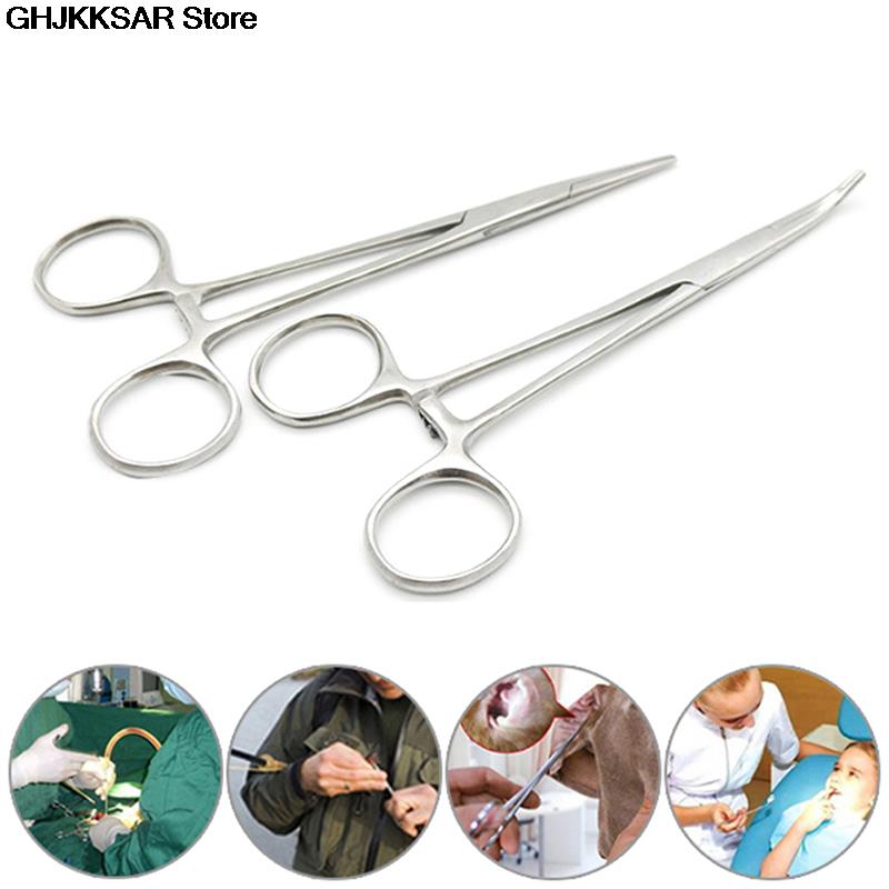 Pinzas hemostáticas de acero inoxidable, kit de herramientas quirúrgicas, pinzas de bloqueo hemostático, pinzas de pesca, 1 ud.