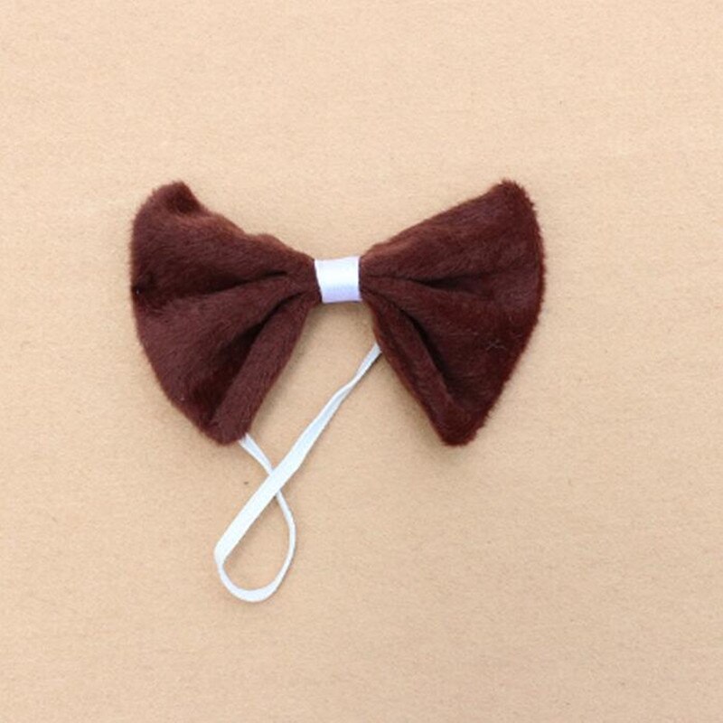 Kleurrijke Dier Strikje Handgemaakte Tijger Luipaard Giraffe Print Ties Kids Kinderen Prestaties Props Party Dress Up Decor: Coffee