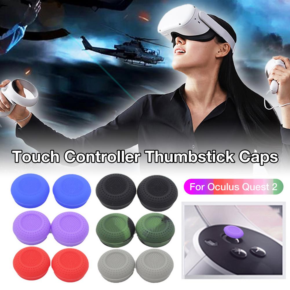 12 Stuks Siliconen Thumb Stick Grip Caps Joystick Cover Case Voor Voor Oculus Quest 2 Vr Touch Controller Thumbstick Cap voor Quest2