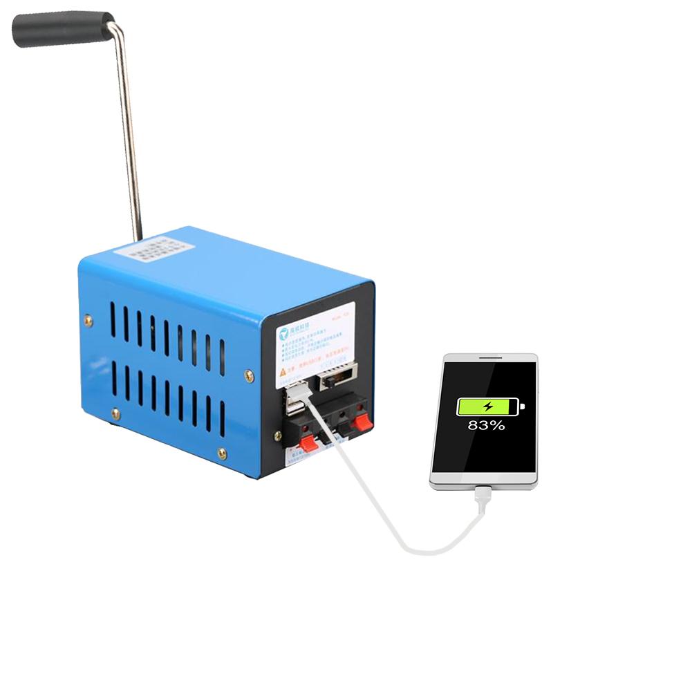 Hand-cranked Charging Generator Portable Emergency Dynamotor for Outdoor Use