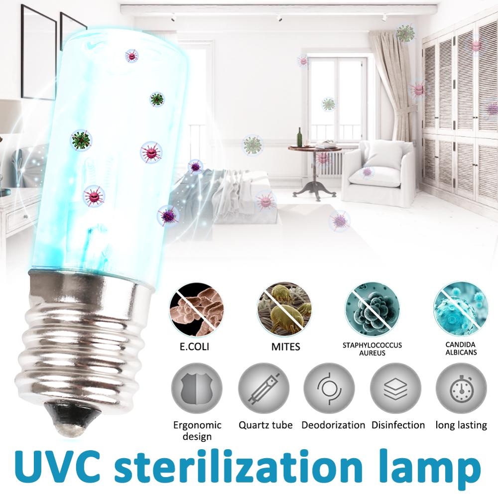 Uvc Acariens Lumières Lampe germicide Ampoule Ultraviolet Dc 10V