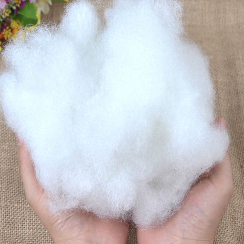 Elastisk polyester pp bomull miljö fyllning fiber fyllmaterial leksaker kuddar docka infoga fiberfill 250 500g 750g 1000g