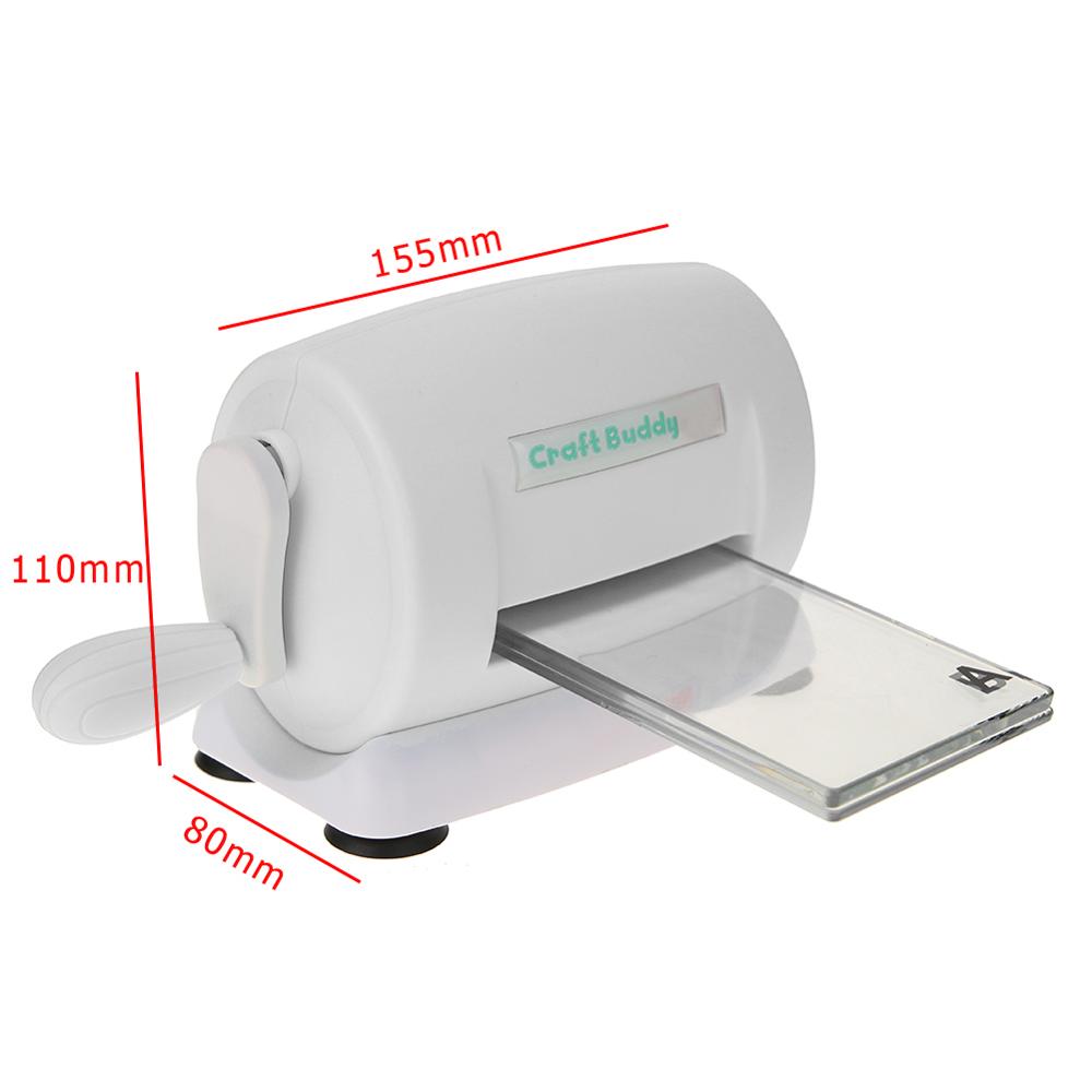DIY Plastic Paper Cutting Embossing Machine Craft Scrapbooking Album Cutter Paper Cutter Piece Die-Cut Machine Handmade Tool: White
