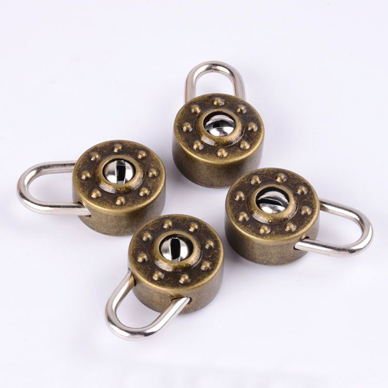 Metal Mini Padlock Small Luggage Box Key Lock with Key Bag Suitcase Decor Accessories