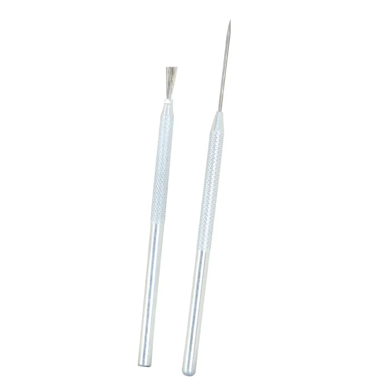 Herramientas de cerámica con textura de alambre de pluma de 7 pines, herramienta de modelado de escultura de arcilla polimérica, cepillo de cerámica DIY, herramientas de alfarería, accesorios para pasteles