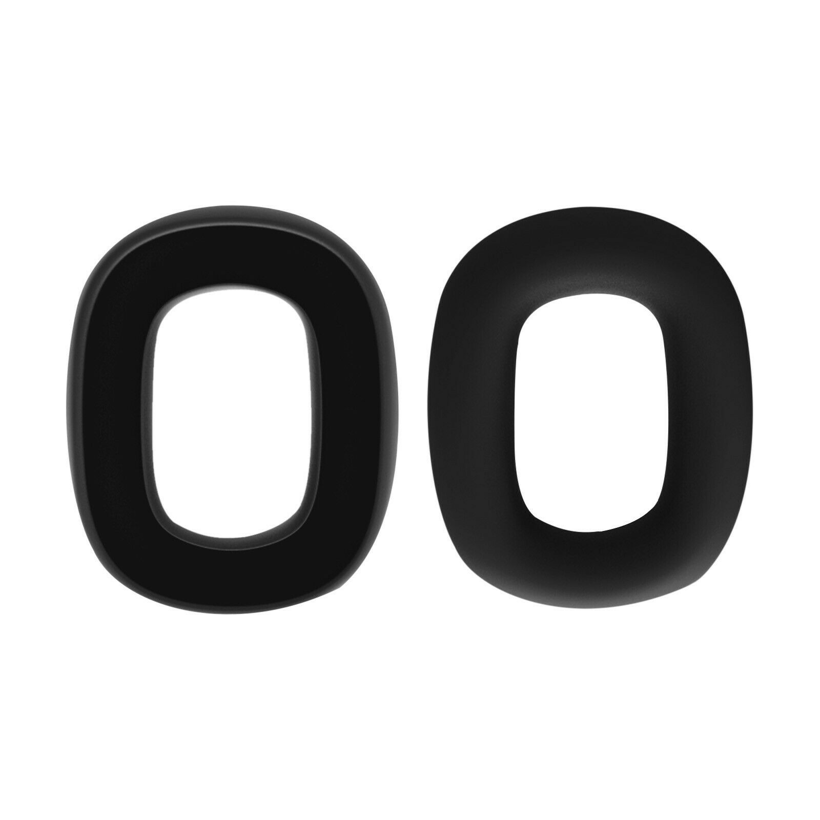 For AirPods Max Replacement Silicone Ear Pads Cushion Cover Headphone EarPads Earmuff Protective Case Sleeve Headset Accessory: A-black