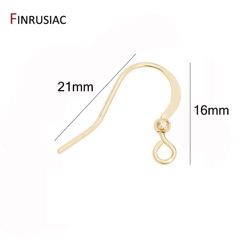 14k vergulde oorhaakjes voor het maken van oorbellen en sieradenaccessoires